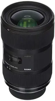Sigma 210306 18-35mm F1.8 DC HSM Lens for Nikon APS-C DSLRs (Black) (Intl Model)