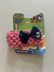 sesame street elmo girls headband pink with a blue bow (acc453