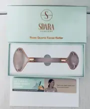 Rose Quartz Facial Roller Face message SDARA Skincare In Nice Gift Box NEW