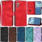 Stripe Wallet Leather Flip Cover Case For Samsung Galaxy A55 A35 A15 A54 A34 A24