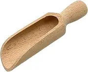 Wood Bath Salt Scoop Wooden Coffee Bean Spoon Wooden Tea Scoop Wood Sugar Pepper Spoon for Flour Cereal Spice Seasoning