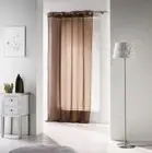 Douceur d’Intérieur VOILINE EYELET PANEL CURTAIN POLYESTER BROWN 140 x 280cm
