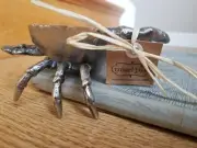 Mud Pie Platter With Pewter Crab