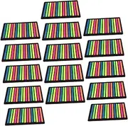DOITOOL Index 15 Sheets Adhesive Strips Thin Highlight Strips Marking Tabs Highlighter Tape Book Accessory School Supply Essentials