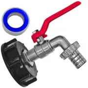 IBC Tank Adapter with Detachable Faucet Connector for Rain Garden Tank 1000L