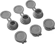 Inverted Bottle Cap Set - 6-Piece Multi -Size Emptying Adapters for Thick Liquids | Launch Connectors for Shampoo, Conditioner, Sauces and Cleaning Products | The Design For Re