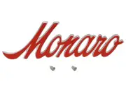 Holden -MONARO- Badge RED x1 HQ HJ HX Guard. HQ Boot emblem fender trunk