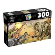 300pc Puzzle Master Super 3D Jigsaw Puzzle Set Kids/Children 5y+ African Animals