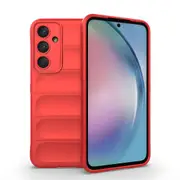 For Samsung Galaxy A55 5G Case Shielding Wavy Cover, Red
