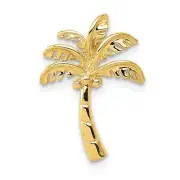 14K Yellow Gold Palm Tree Slide Pendant K4914