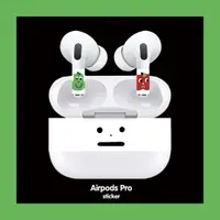 在飛比找ETMall東森購物網優惠-原創黑臉蘋果airpods pro貼紙保護貼膜apple無線