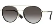 Burberry Ivy BE3131 11098G Sunglasses Women's Light Gold/Grey Gradient Lens 55mm
