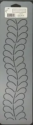 Quilting Stencil Feather Border Quilt Pattern 3" Wave Feathers Quilters Template
