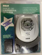 RCA RP2365 Slim-Design Portable CD Player with Car Kit