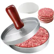 Burger Press Patty Maker 100 Patty Paper Set Stainless Steel Hamburger Patty ...