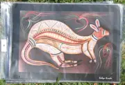 Aboriginal Art Print - Great Kangaroo - A3 size