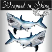 Mako Shark Decals Fish Stickers Tackle Box RV Truck Trailer AFP-0041