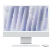 Apple 24" iMac Retina 4.5K M4 Standard Glass, 10-Core CPU, 10-Core GPU, 16GB RAM, 256GB SSD - Silver [MWUU3X/A]