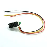Three Wire Display Digital LED Voltmeters 0.28" DC 0-100V Car Voltage Meters