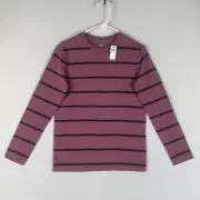 Old Navy NEW Long Sleeve Softest Top Shirt Boys XL (14-16) Tee Striped Red NWT