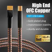 Type A-B USB2.0 Data Cord Gold Plated USB Cable Audio Sound Card DAC Decoder