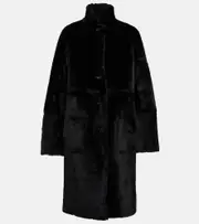 [Joseph] Joseph Britanny reversible leather and shearling coat AU 16 black