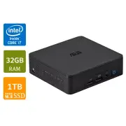 Asus NUC 13 Pro Mini PC System, i7-1360P, 32GB RAM, 1TB NVMe SSD, Slim Kit