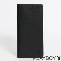 在飛比找momo購物網優惠-【PLAYBOY】翻蓋長夾 Centers系列(黑色)