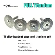 TiTo M6*30 MTB Road Bicycle Headset Caps Cover Bike Stem Top Cap Titanium Bolt