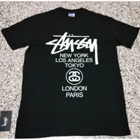 在飛比找蝦皮購物優惠-正品出清 Stussy 世界巡迴 黑色 短T 嘻哈 饒舌 澳