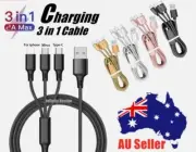 2M 3 in 1 Multi USB Charger Charging Cable For iPhone USB TYPE C Android Micro