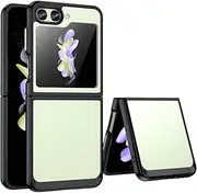 [Asuwish] Phone Case for Samsung Galaxy Z Flip 5 5G 2023 Cover and Cell Accessories Slim Thin Soft TPU Silicone Rubber Protective Mobile Hybrid ZFlip5 Z5 G Flip5 5Z Women Men Transparent Clear Black