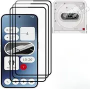 [3+3 Pack] Compatible with Nothing Phone 3A (2025) Screen Protector Camera Lens Protector [9H Hardness] Rear Camera Protector Film Tempered Glass Film (Clear)