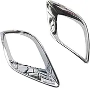 POEXIR Chrome 2 Pc Tail Fog Light Lamp Covers Trim, for Mazda, CX-5 CX5 2012 2013 2014 2015 2016 Car Air Vent Decoration