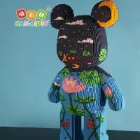 在飛比找Yahoo!奇摩拍賣優惠-超大型暴力熊系列樂高小顆粒積木拼裝拼圖男女孩禮物擺件爆款