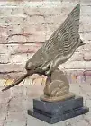 The Comet by Guiraud Riviére - Art Deco Bronze Sculpture on Marble Base