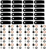 24Pcs Blades & Bolts Set for Victa 19" 20" Cut Models Mowers Blade Set CA09470S
