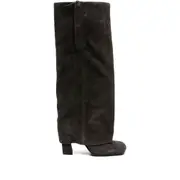 [Ash] Ash Square-toe Side-zip Suede Boots 37 IT BROWN