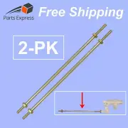 [2-PK] 8" Industrial Brass Float Rod w/ 2 Brass Nuts (1/4"-20) for Float Valves