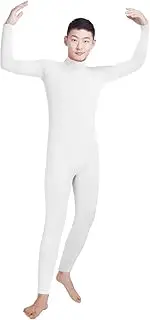 [SHINNINGSTAR] Men's Lycra Spandex Turtleneck Long Sleeve One Piece Dancewear Unitard Bodysuit