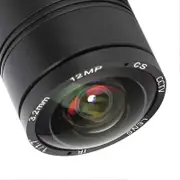 Professional 3.2mm Focal Length Camera Lens 12MP CS Mount Security Surveillance