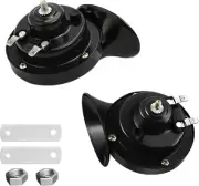 Super Loud Train Horns, Car Waterproof Durable Air Electric Snail Horn, Black
