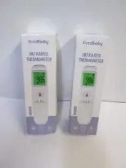 Lot 2 Forehead Thermometer, Baby and Adults Thermometer Fever Alarm, LCD Display