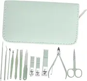 Healeved Stainless Steel Nail Clippers Set Piece Manicure Supply Kit Pedicure Kit for Home Travel