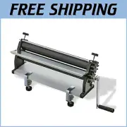 Premium Steel 18-Inch Manual Dough Sheeter with Adjustable Thickness and Clamps