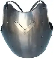 Meer_Handicraft Gothic Plate Armor Breastplate Functional Body Armour Halloween Costumes Cosplay Black, Black