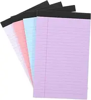 BCOATH Books Ruled Lined Notepad Legal Pad Memo Pad Student Notebooks Wide Ruled Notebook Paper