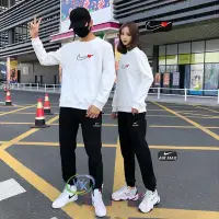 在飛比找Yahoo!奇摩拍賣優惠-100％原廠Nike 耐吉 男女 衛衣 春秋季 圓領 休閒 