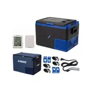 Kings Escape 65 Fridge/Freezer 12/24V +Cover+Tie-Down Kit+Thermometer +12v Cable
