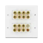 7.2 Home Theatre Speaker Cable Wall Plate Dolby Digital